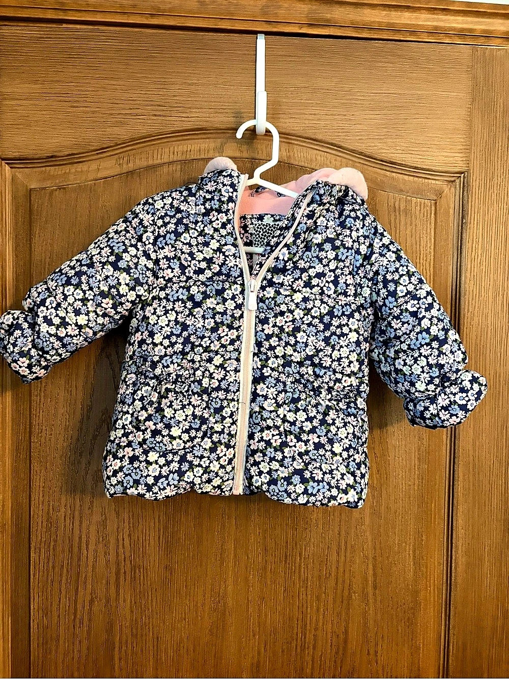 Kensie Girl Floral Puffer Jacket